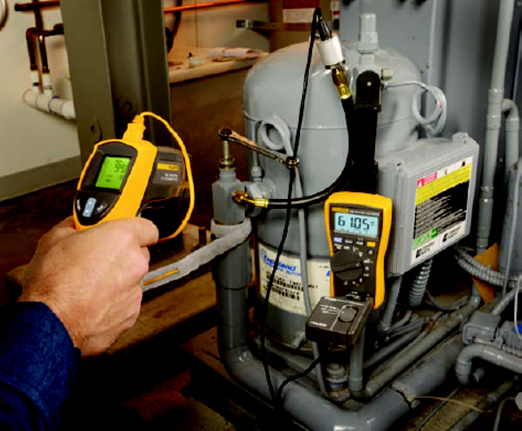 通過測量溫度和吸入壓力來確定過熱。